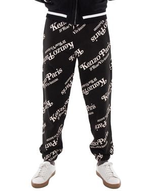 KENZO Verdy Logo Print Joggers - Black