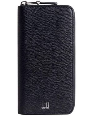dunhill Cadogan Leather Zip-Around Wallet - Blue