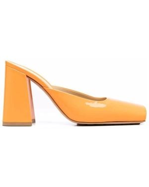 Bottega Veneta Tower Block-Heel Mules - Multicolour