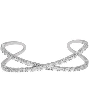 Swarovski Hyperbola Cuff Rhodium Shiny - White
