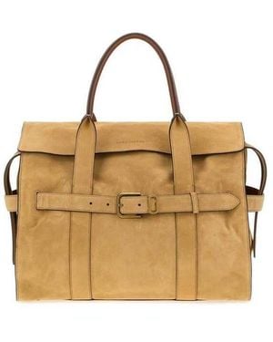 Marc Jacobs Suede Large The Dakota Shopping Bag Sahara Borse A Mano - Metallic