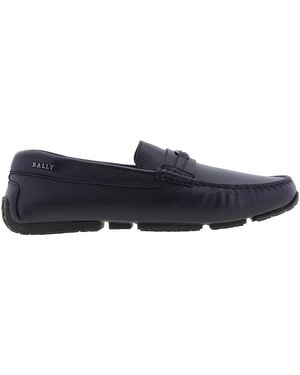 Bally Pilgim Leather Pilot Drivers, Brand Size 9.5 Us - Blue