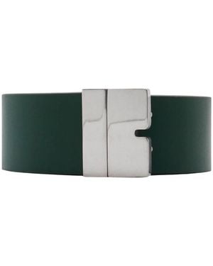 Burberry Reversible Leather B Cut Belt - Green