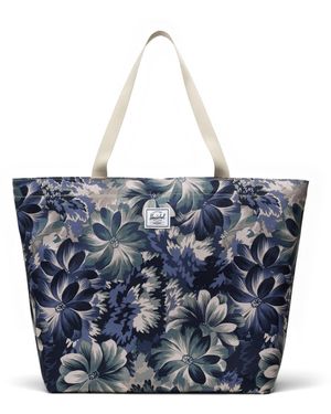 Herschel Supply Co. Classic Tote Bags, Floral 11550-06643 - Blue