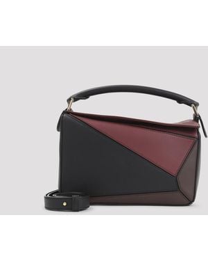 Loewe Puzzle S Square Shoulder Bag - Black