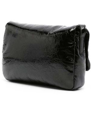 Palm Angels Soft Palm Bridge Logo Shoulder Bag - Black