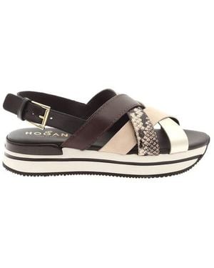 Hogan H257 Leather Sandals - Multicolour