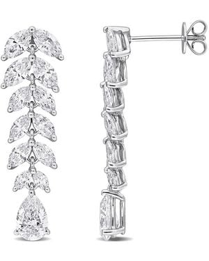 Created Forever 4 3/4Ct Tw Pear-Shaped And Marquise-Cut Lab-Grown Diamond Drop Earrings - White