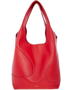 Ferragamo Hobo Bag With Cut-Out Detailing - Red