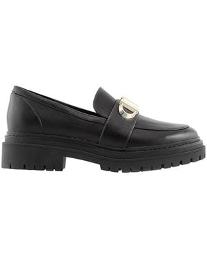 Michael Kors Parker Leather Loafers, Brand Us - Black