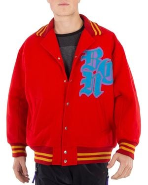 Kolor Stadium Varsity Blouson Jacket, Brand Size 1 - Red