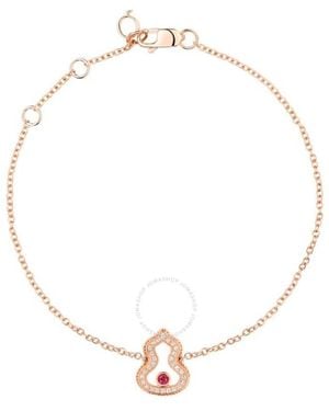 Qeelin Wulu Legend 18K Rose Diamond Bracelet - Metallic