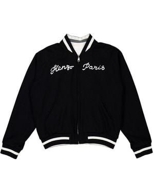 KENZO Embroidered Logo Reversible Jacket - Black