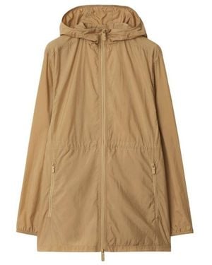 Burberry Nylon Hooded Jacket - Natural