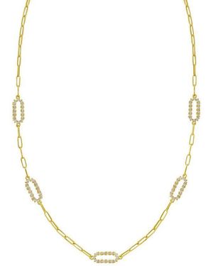 Tresorra 14K & Diamon'Oro Paperclip Necklace - Metallic