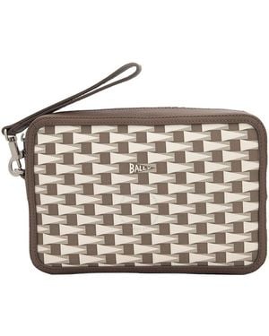 Bally Multi Deserto Oro Pennant Clutch - Metallic