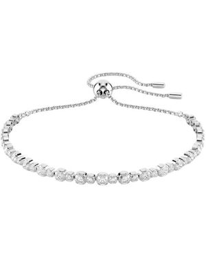 Swarovski Matrix Tennis Bracelet, Size Medium - Metallic
