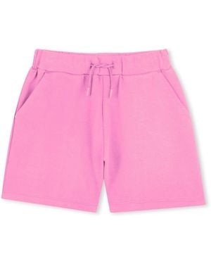 KENZO Elasticated-Waist Cotton Shorts - Pink