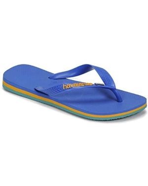 Havaianas Brasil Layers Fc Slippers, Brand Size 37/38 Us - Blue