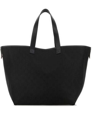 Gucci Fabric Shopping Bag - Black