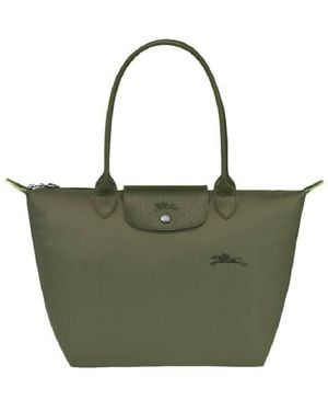 Longchamp Le Pliage M Canvas Tote Bag - Green