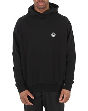 Bally St. Moritz Graphic Print Cotton Hoodie - Black