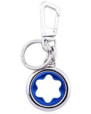 Montblanc Meisterstuck Spinning Emblem Key Fob - Blue