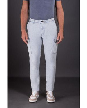 Moorer Light Tapered Pants - Blue