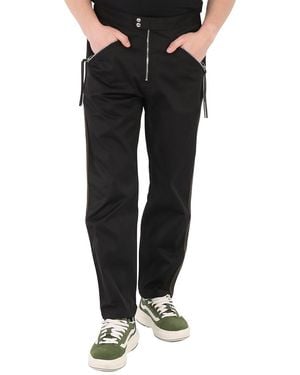 Roberto Cavalli Lounge Zip Trousers, Brand Size 50 (Waist - Black