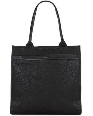 Saint Laurent Sac Cabas Leather Tote Bag - Black