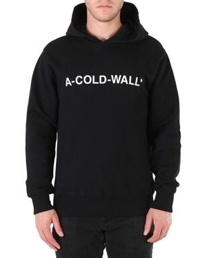 A_COLD_WALL* Essential Logo Cotton Hoodie - Black