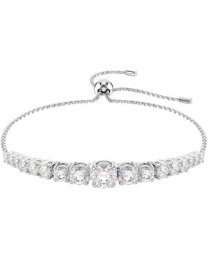 Swarovski Rhodium Plated Matrix Bracelet - Metallic