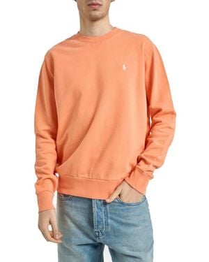 Polo Ralph Lauren Loopback Terry Logo Sweatshirt - Orange