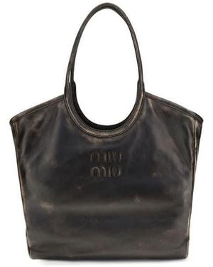 Miu Miu Ivy Shoulder Bag - Black