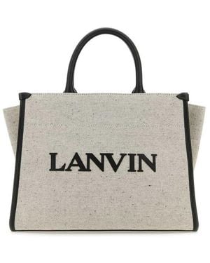 Lanvin Two-Tone Canvas Small - Metallic
