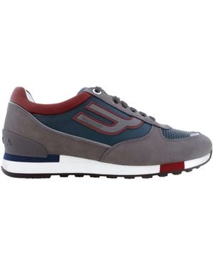 Bally Glendon Panelled Low-Top Trainers, Brand Size 5 Us Size 6 - Blue