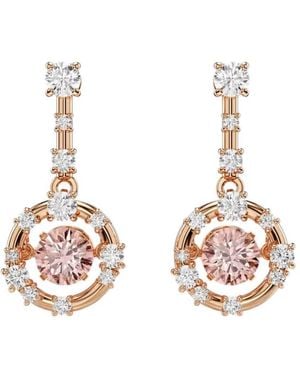 Swarovski Constella Dancing Stone Drop Earrings - Metallic