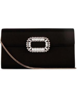 Roger Vivier Sexy Choc Buckle Clutch - Black
