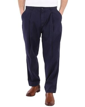 Moncler Sportivo Relaxed Chino Pants, Brand Size 50 (Us - Blue