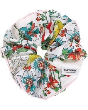 Burberry Vivid Silk Scrunchie - Green