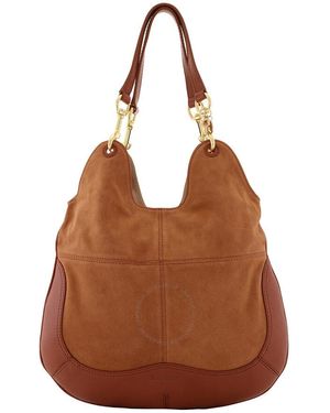 See By Chloé Suede And Leather Hobo Bag - Brown