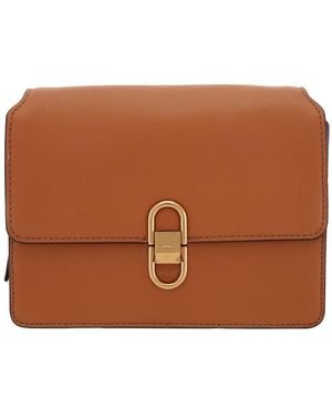 Fossil Small Avondale Leather Crossbody Bag - Brown