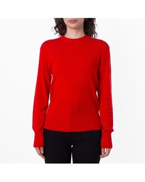 Burberry Casual Crew Neck Wool Jumper - Red