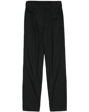 Brunello Cucinelli Relaxed Cotton Trousers, Brand Size 40 (Us - Black