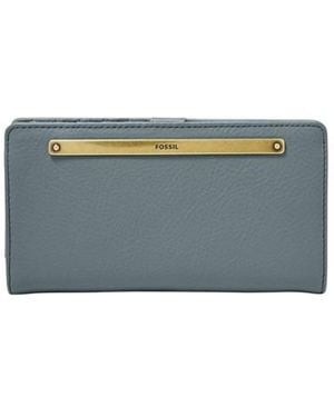 Fossil Liza Slim Bifold Wallet Sl7891197 - Blue