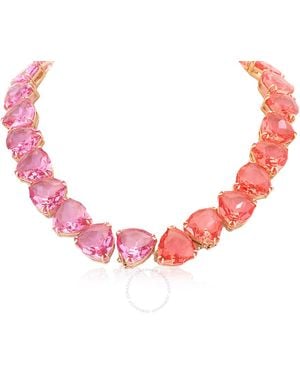 Swarovski Millenia Multicoloured Triangle Necklace - Pink