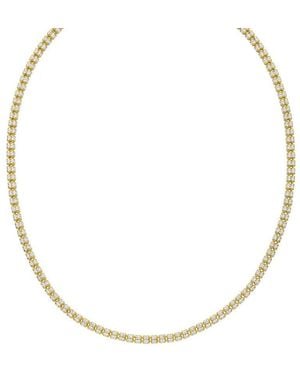 Tresorra Sterling Plated Ice Chain Necklace - Metallic
