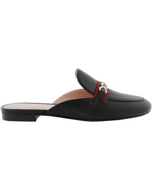 Bally Christiana Leather Slippers, Brand Size 35 Us - Black
