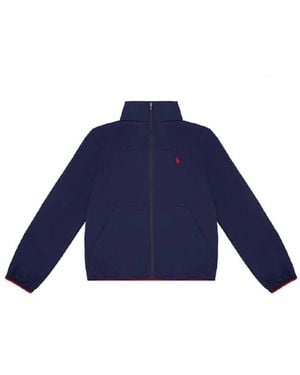 Polo Ralph Lauren Embroidered Logo Long Sleeve Jacket - Blue