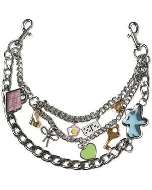 Marc Jacobs The Sticker Chain Charm Shoulder Strap - Blue